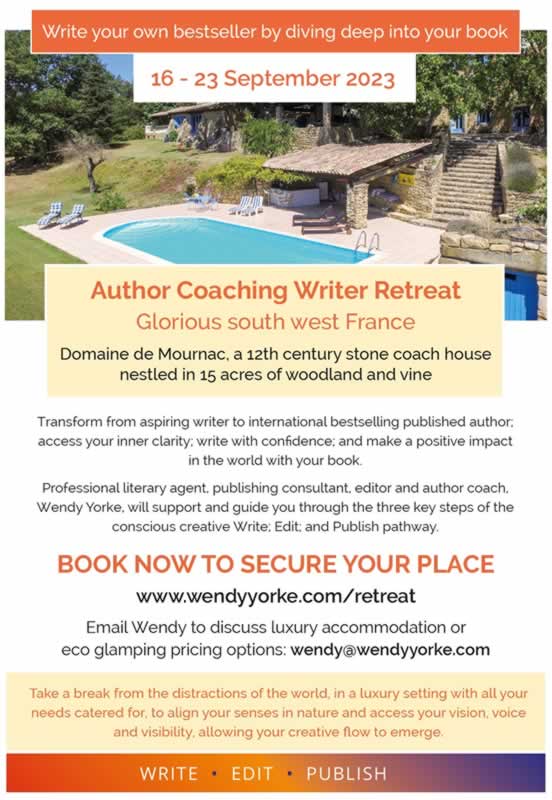 Retreats for writers Wendy Yorke • WRITE • EDIT • PUBLISH